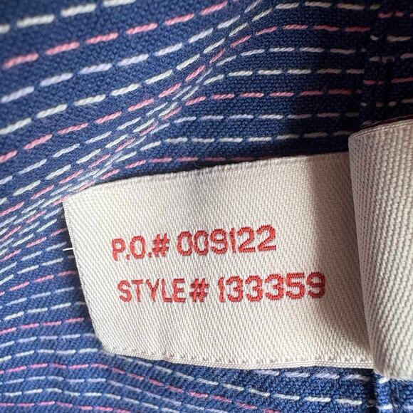 Carbon 2 Cobalt Blue Shirt Sz XL Pointillism Button Up Casual Classic - Picture 6 of 10